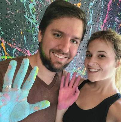 Josh and Noelle, owners of Highland Hideaways